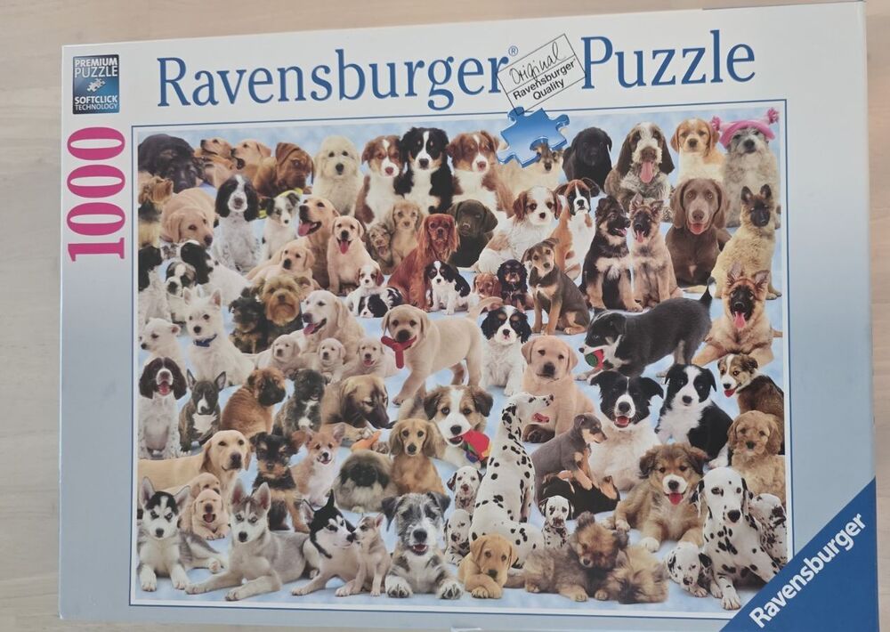 1000 Piece Ravensburger Puzzle DOGS GALORE -